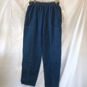 Vintage Sport Timer Women’s denim jeans elastic waistband.